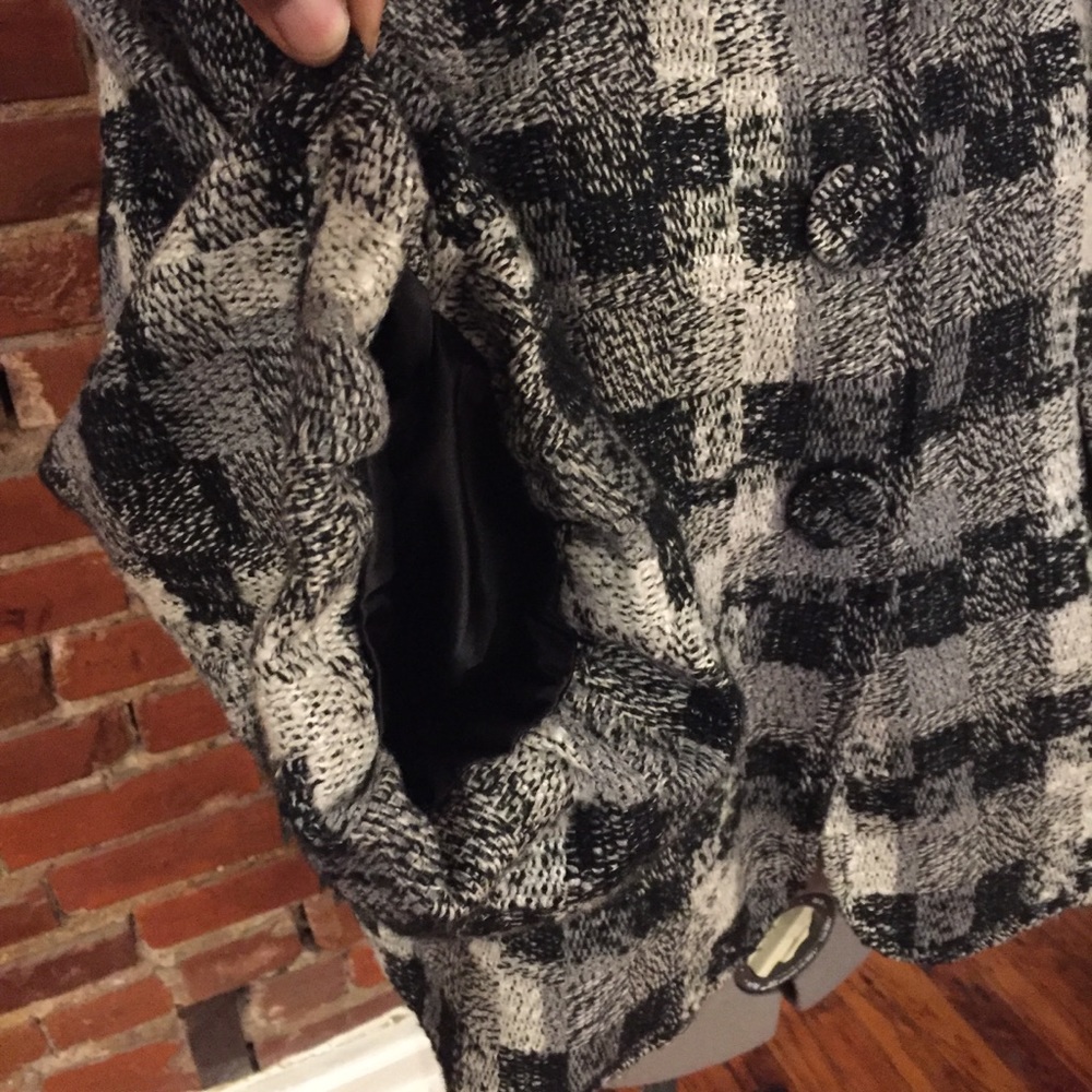 Checker Print Cropped Sing Jacket - image 4